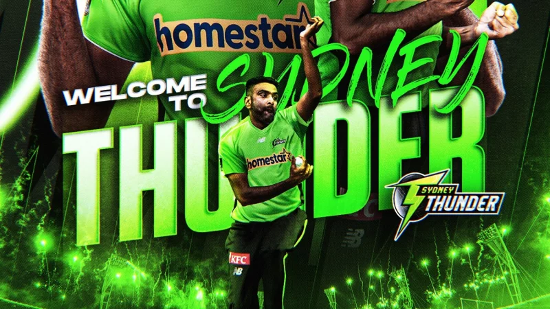 Ashwin's landmark deal sees him join Sydney Thunder for upcoming BBL season